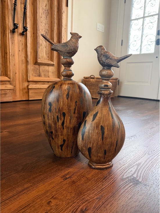 Other - Home Decor | Bird Decorative Accent Sculptures – Brown & Black Finish | 1137